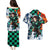 Tanjiro - Demon Slayer Couples Matching Puletasi and Hawaiian Shirt Anime Mix Japan Pattern Style