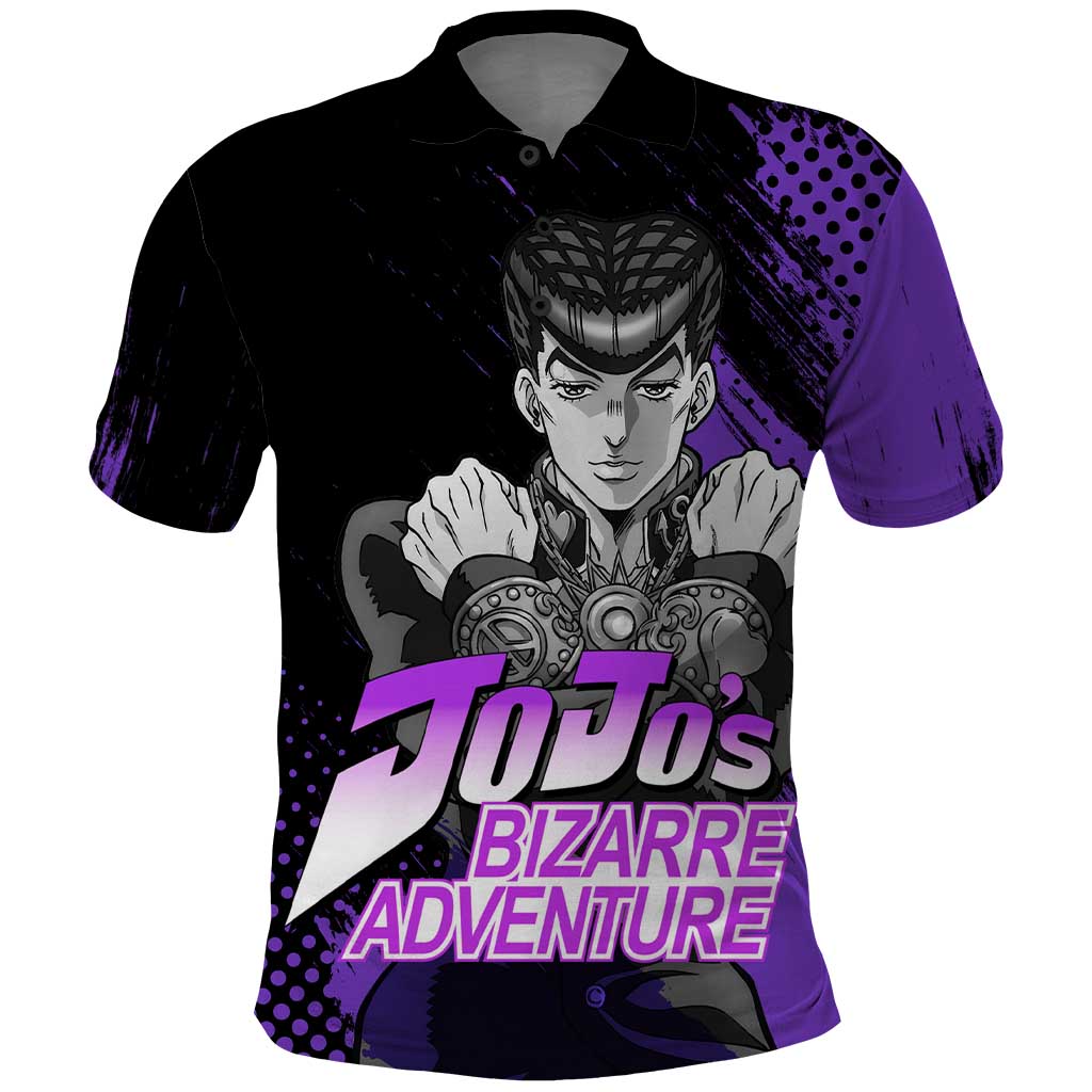 Josuke Higashikata - JoJo's Bizarre Adventure Polo Shirt Anime Style