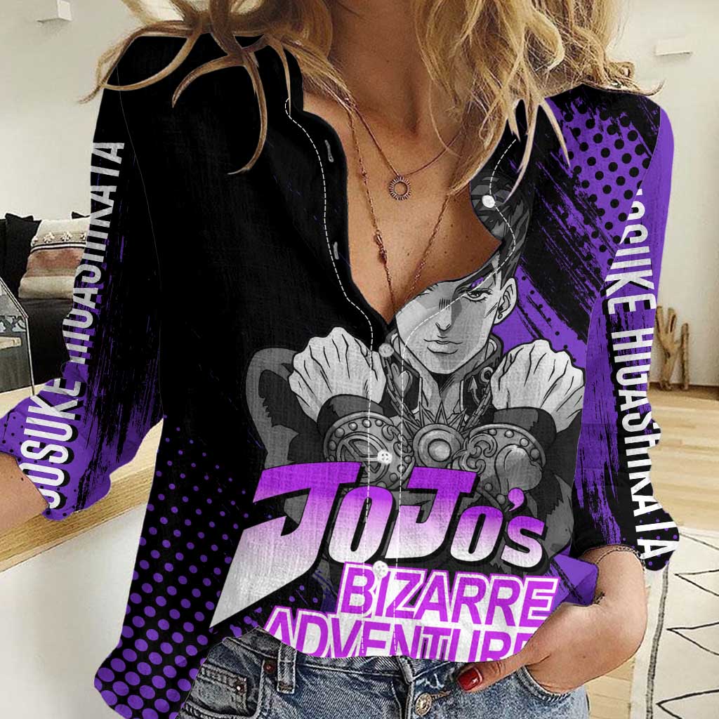 Josuke Higashikata - JoJo's Bizarre Adventure Women Casual Shirt Anime Style