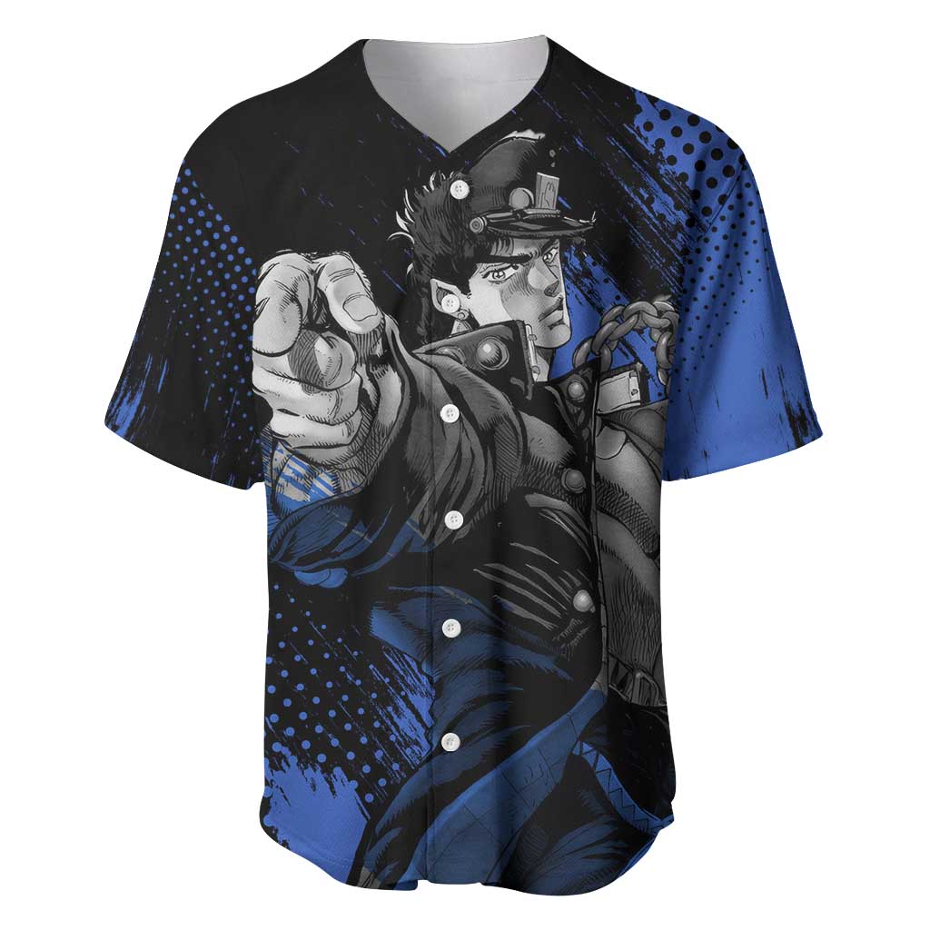 Jotaro Kujo - JoJo's Bizarre Adventure Baseball Jersey Anime Style