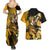 Dio Brando - JoJo's Bizarre Adventure Couples Matching Summer Maxi Dress and Hawaiian Shirt Anime Mix Manga Style