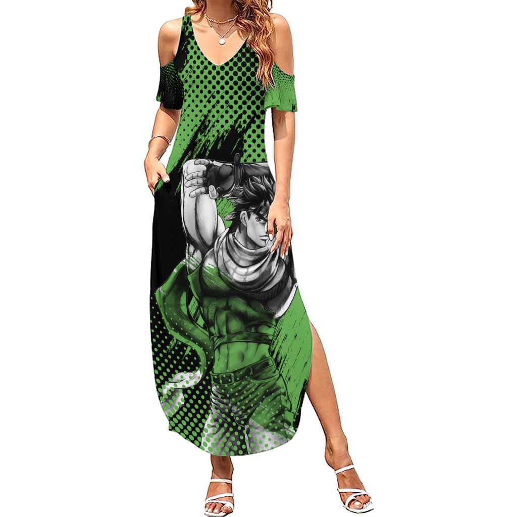 Joseph Joestar - JoJo's Bizarre Adventure Summer Maxi Dress Anime Style