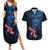 Statue of God - Solo Leveling Couples Matching Summer Maxi Dress and Hawaiian Shirt Anime Style