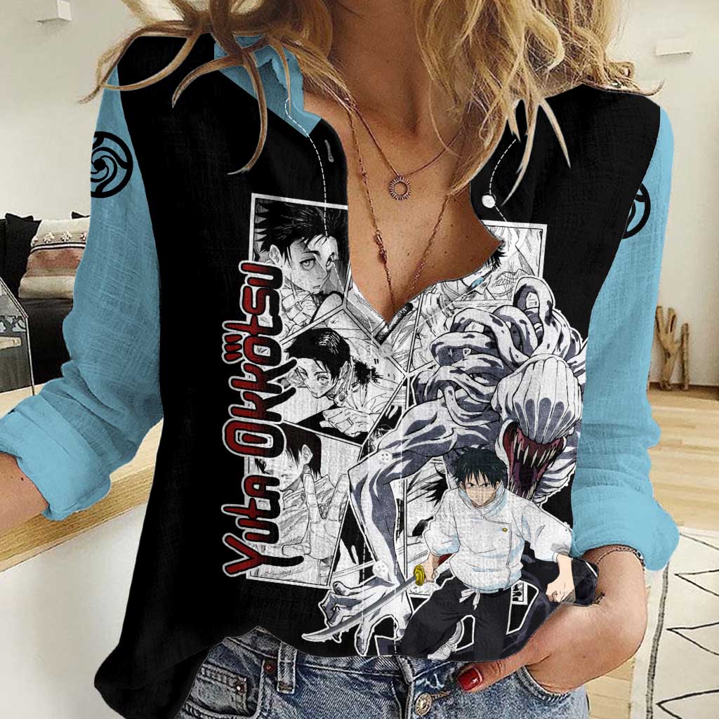 Yuta Okkotsu - Jujusu Kaisen Women Casual Shirt Anime Mix Manga Style