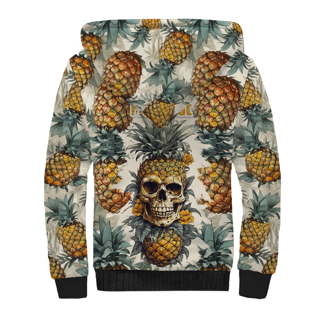 pineapple-skull-sherpa-hoodie-summer-paradise