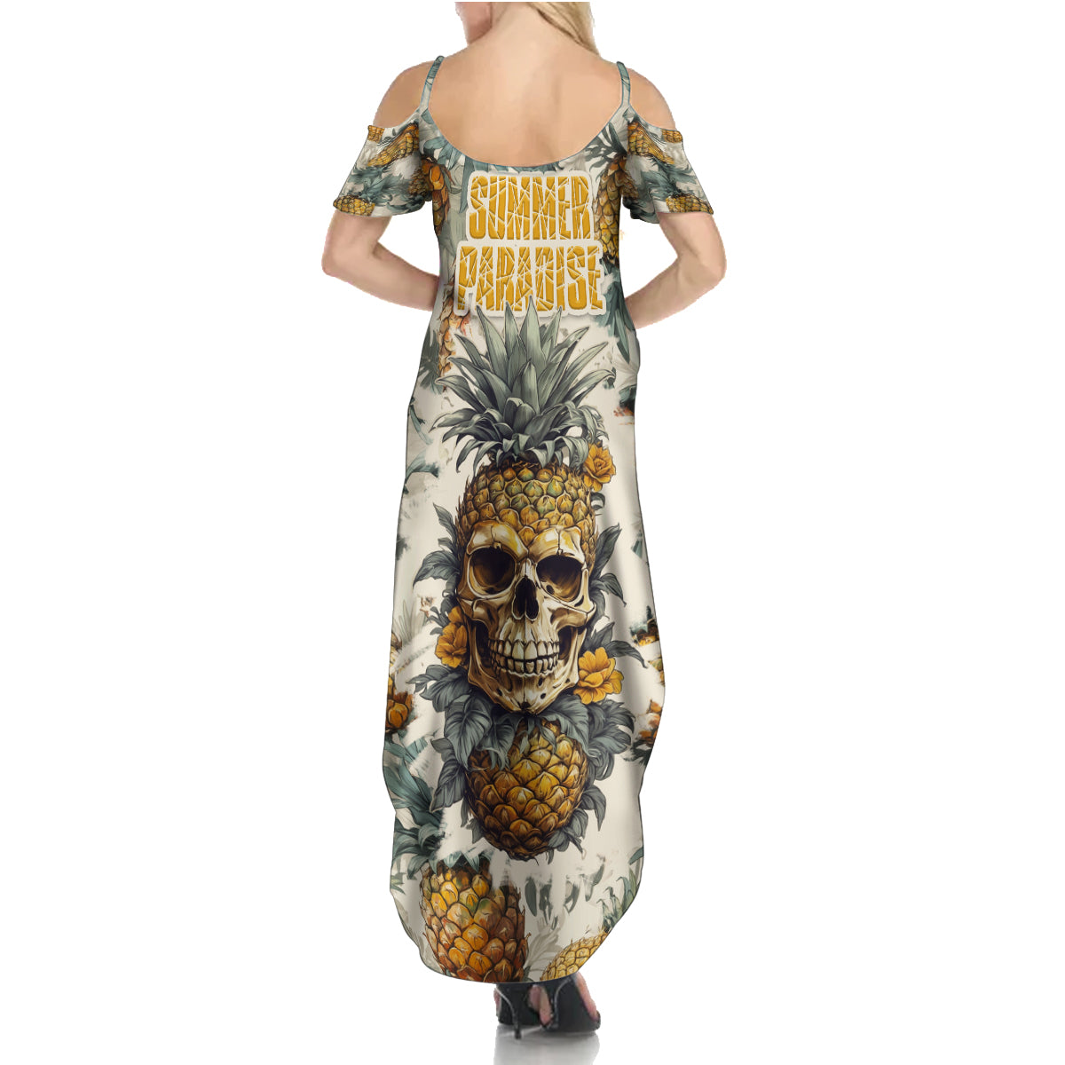 pineapple-skull-summer-maxi-dress-summer-paradise