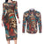 native-american-skull-couples-matching-long-sleeve-bodycon-dress-and-long-sleeve-button-shirts-native-merican-spirit-of-freedom