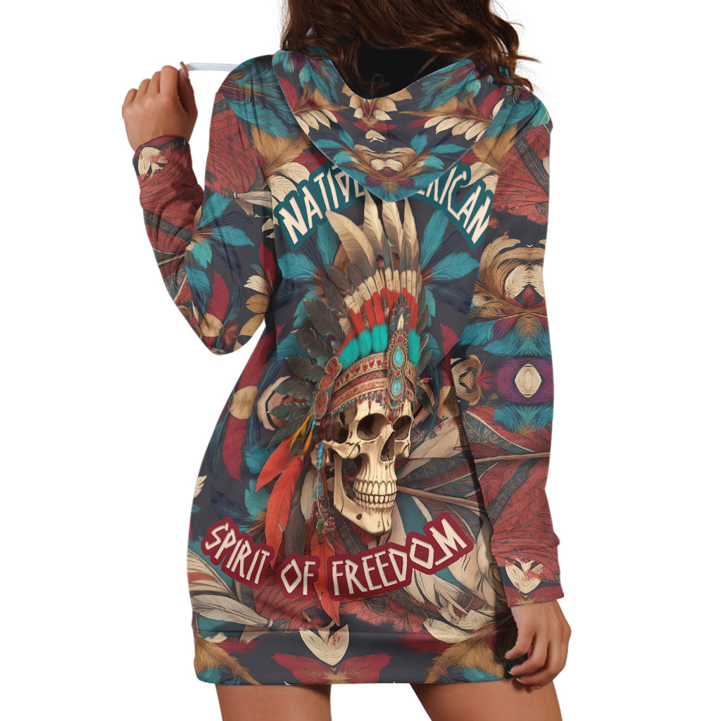 native-american-skull-hoodie-dress-native-merican-spirit-of-freedom