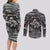 black-and-white-metallica-skull-couples-matching-long-sleeve-bodycon-dress-and-long-sleeve-button-shirts