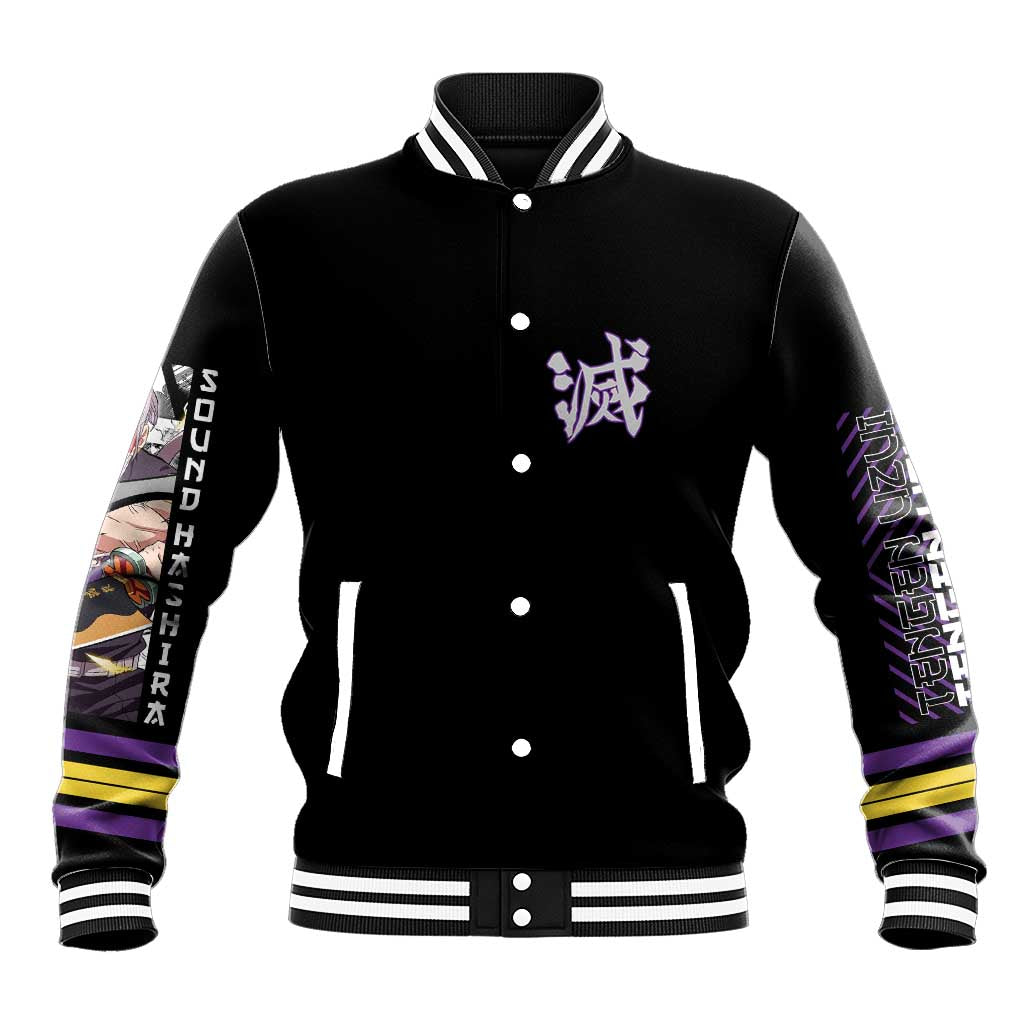 Uzui Tengen Demon Slayer Baseball Jacket Anime Style