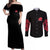 Uchiha Itachi Naruto Shippuden Couples Matching Off Shoulder Maxi Dress and Long Sleeve Button Shirt Anime Style