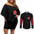 Uchiha Itachi Naruto Shippuden Couples Matching Off Shoulder Short Dress and Long Sleeve Button Shirt Anime Style