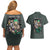 Roronoa Zoro V2 One Piece Couples Matching Off Shoulder Short Dress and Hawaiian Shirt Anime Style