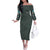 Roronoa Zoro V2 One Piece Off The Shoulder Long Sleeve Dress Anime Style