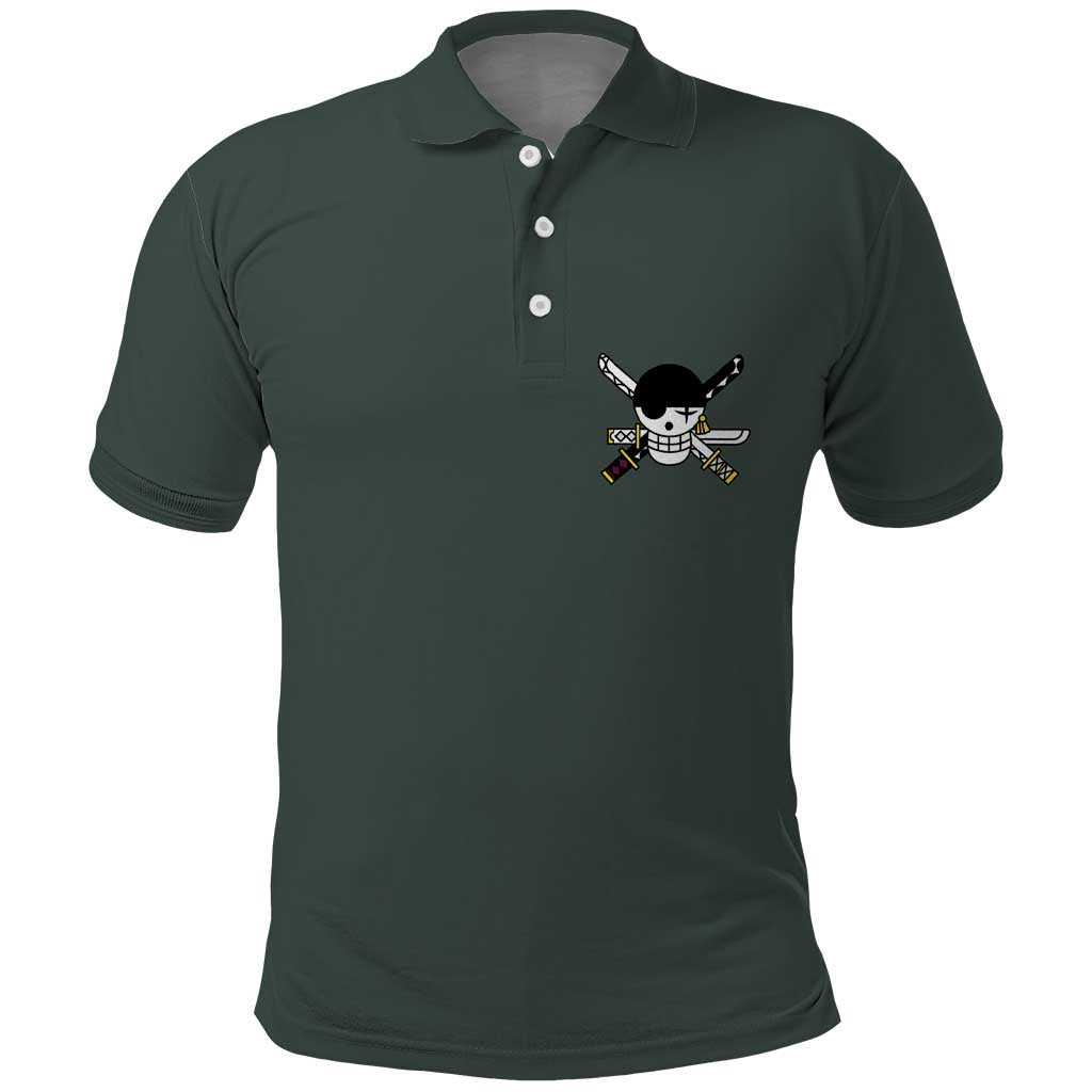 Roronoa Zoro V2 One Piece Polo Shirt Anime Style