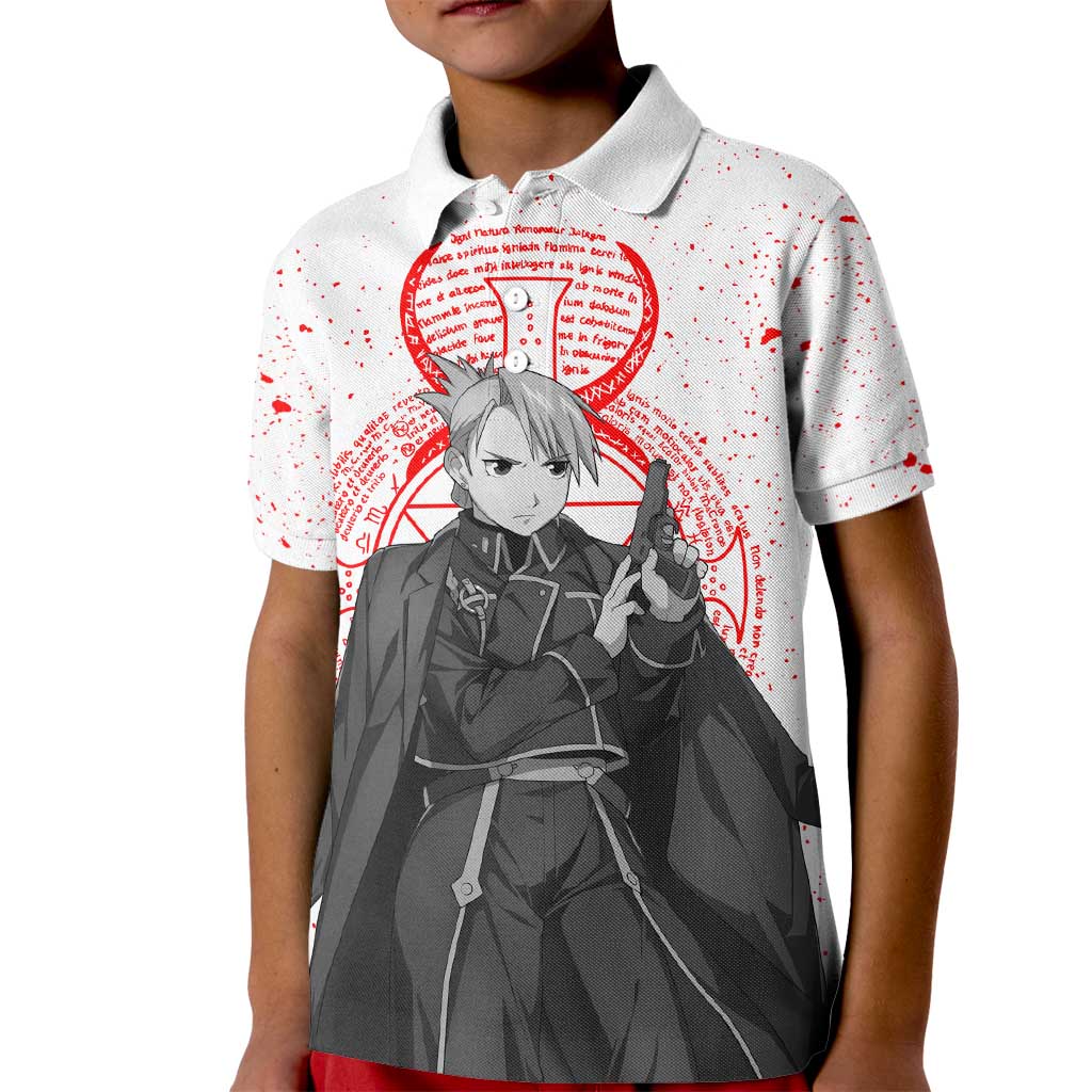 Riza Hawkeye - Fullmetal Alchemist Kid Polo Shirt Anime Mix Manga Style