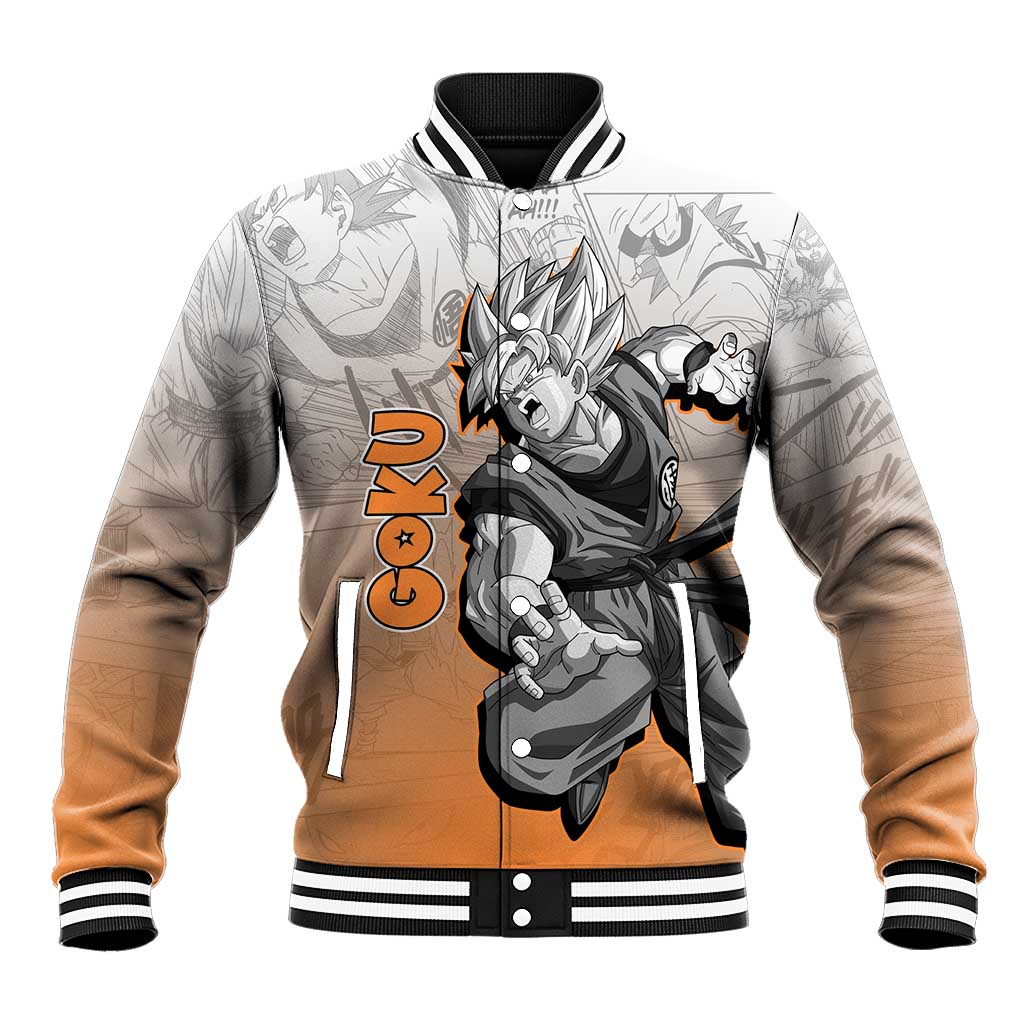 Goku - Dragonball Baseball Jacket Anime Mix Manga Style