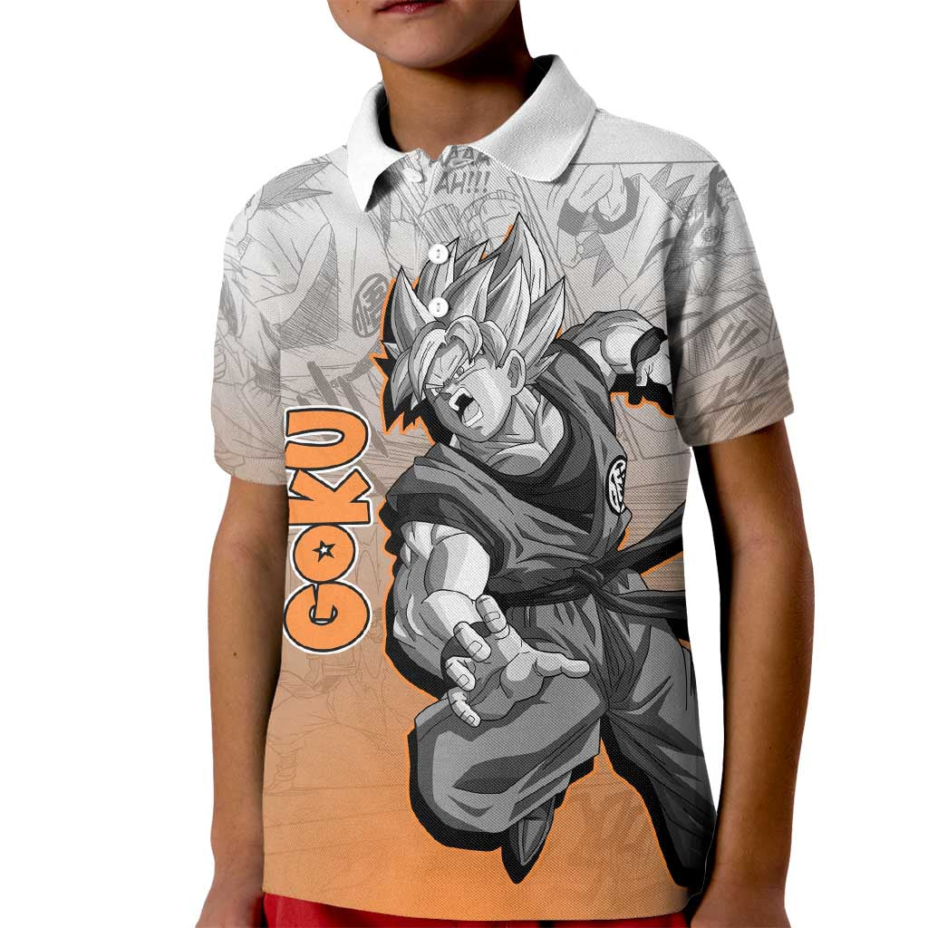 Goku - Dragonball Kid Polo Shirt Anime Mix Manga Style