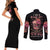 i-am-a-sweet-girl-flower-skull-couples-matching-short-sleeve-bodycon-dress-and-long-sleeve-button-shirt