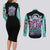 Yamato V3 One Piece Couples Matching Long Sleeve Bodycon Dress and Long Sleeve Button Shirt Abtract Style