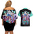 Yamato V3 One Piece Couples Matching Off Shoulder Short Dress and Hawaiian Shirt Abtract Style