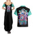 Yamato V3 One Piece Couples Matching Summer Maxi Dress and Hawaiian Shirt Abtract Style