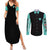 Yamato V3 One Piece Couples Matching Summer Maxi Dress and Long Sleeve Button Shirt Abtract Style