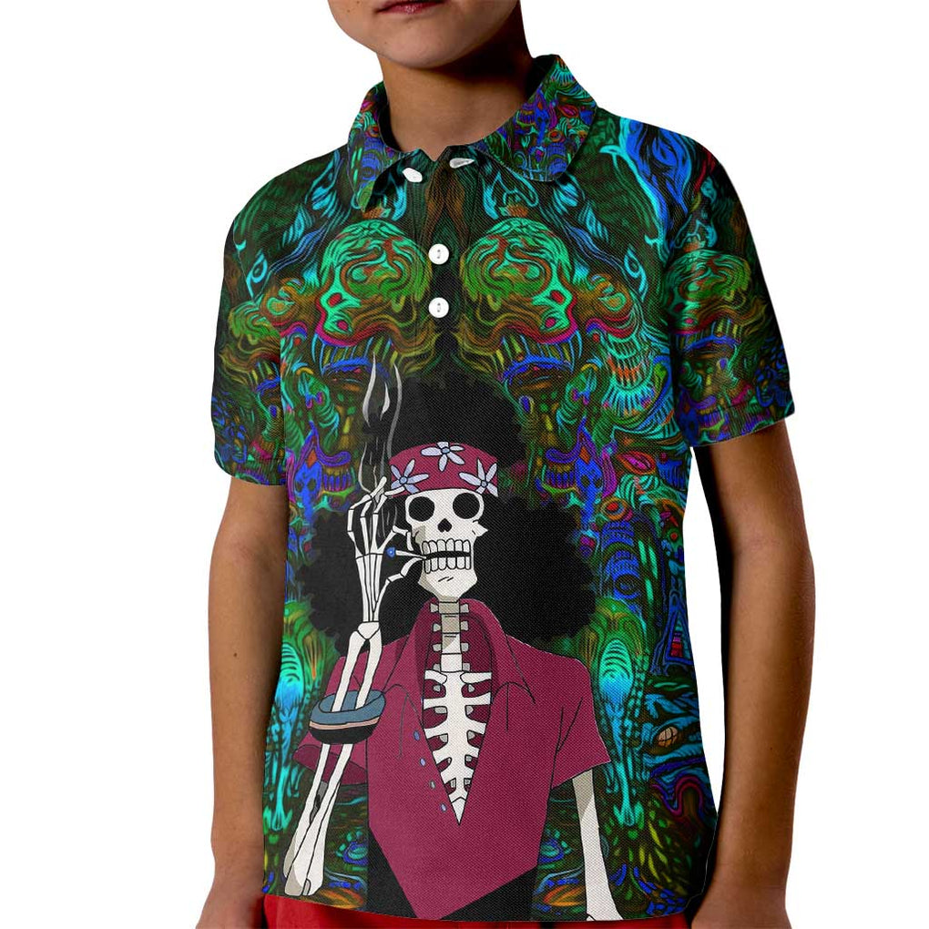 Hippie Trip Brook One Piece Kid Polo Shirt Anime Mix Trippy Style