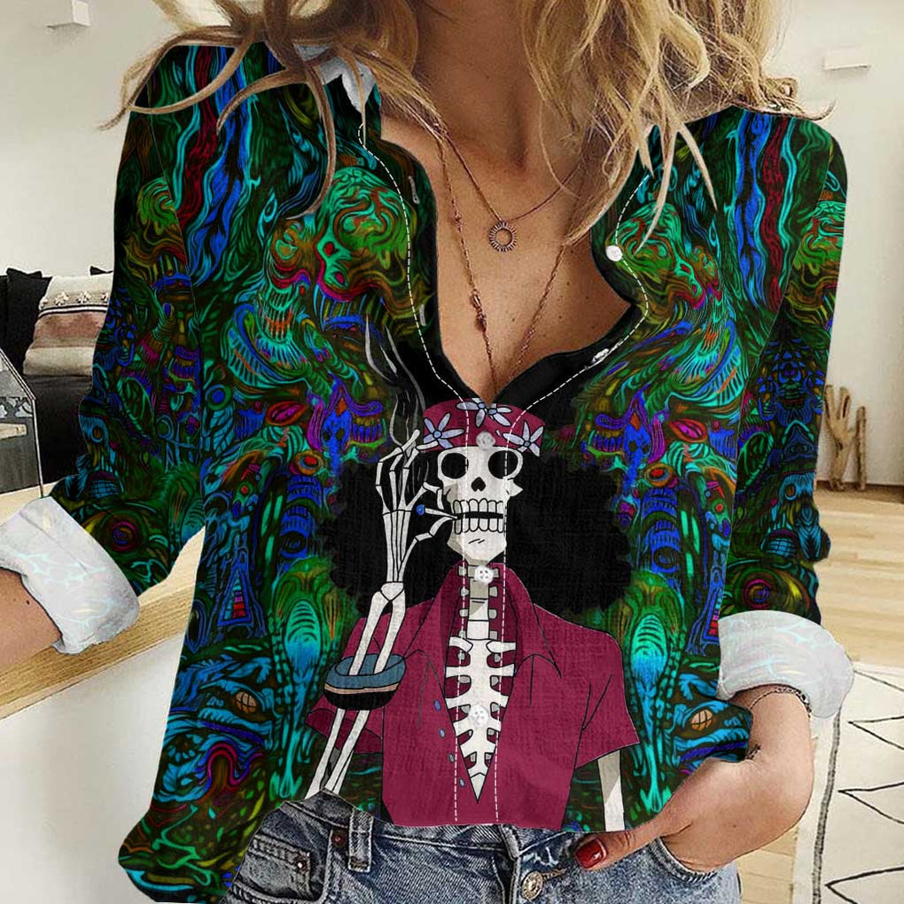 Hippie Trip Brook One Piece Women Casual Shirt Anime Mix Trippy Style