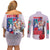 Yamato V2 One Piece Couples Matching Off Shoulder Short Dress and Long Sleeve Button Shirt Anime Style