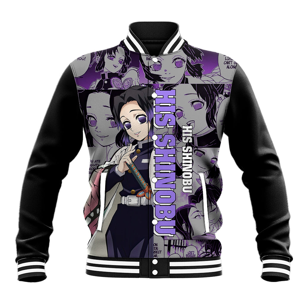 His Shinobu Baseball Jacket Personalized Valentine's