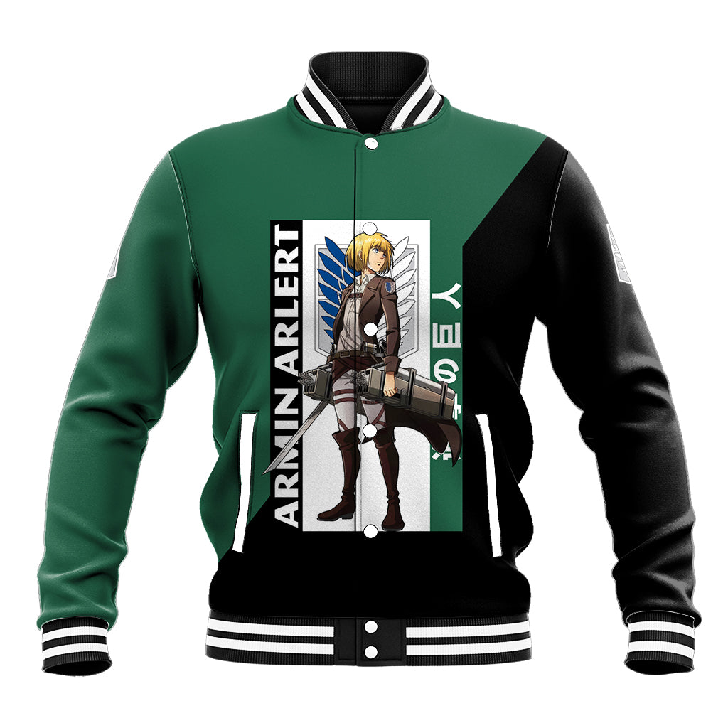 Armin Arlert Baseball Jacket Attack On Titan Anime Style