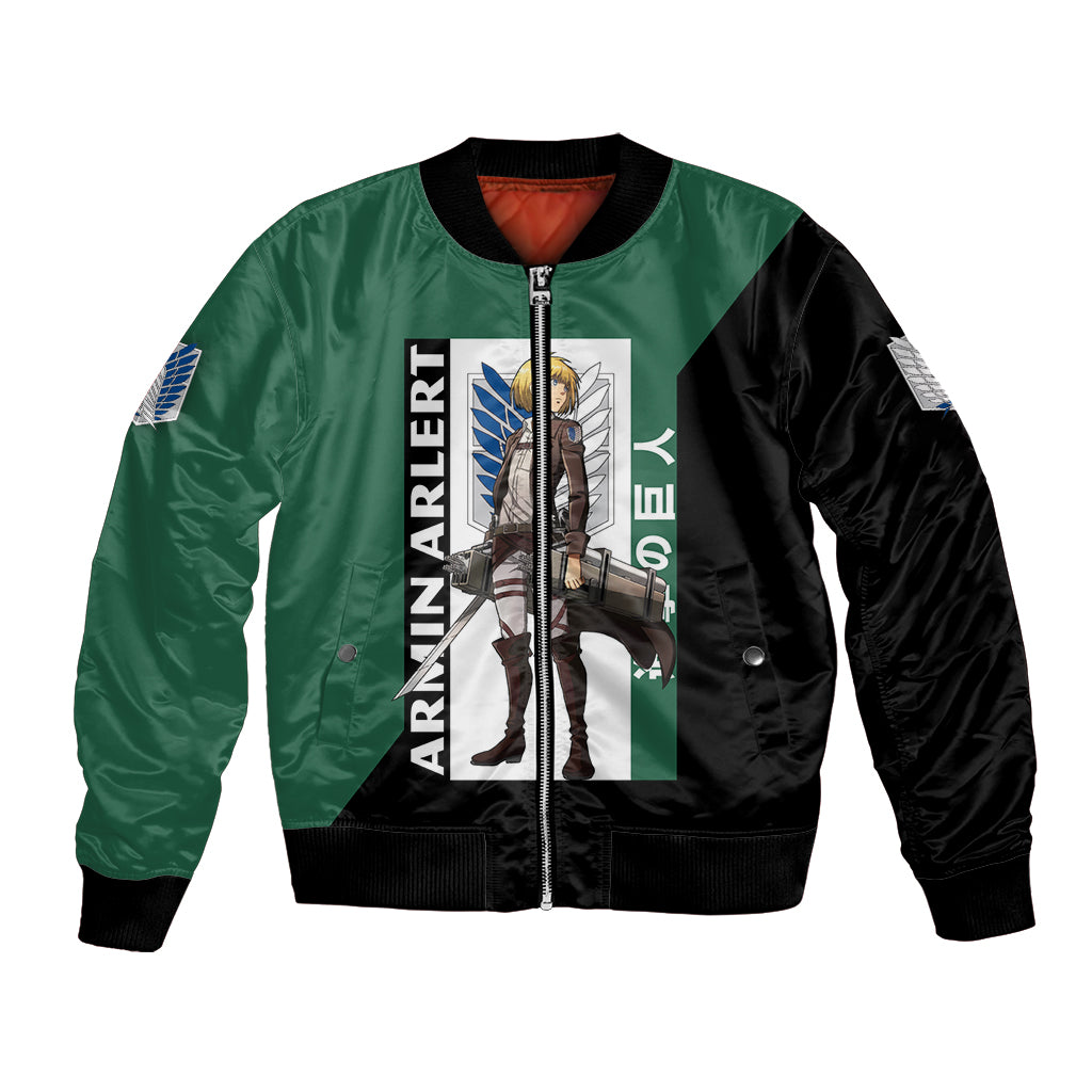 Armin Arlert Bomber Jacket Attack On Titan Anime Style