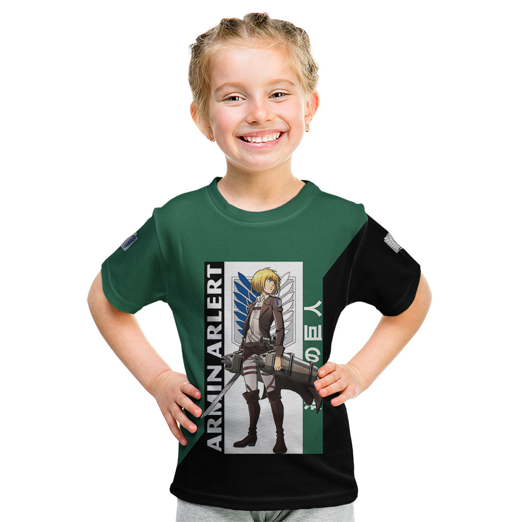 Armin Arlert Kid T Shirt Attack On Titan Anime Style