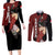 Sarada Uchiha Couples Matching Long Sleeve Bodycon Dress and Long Sleeve Button Shirt Boruto