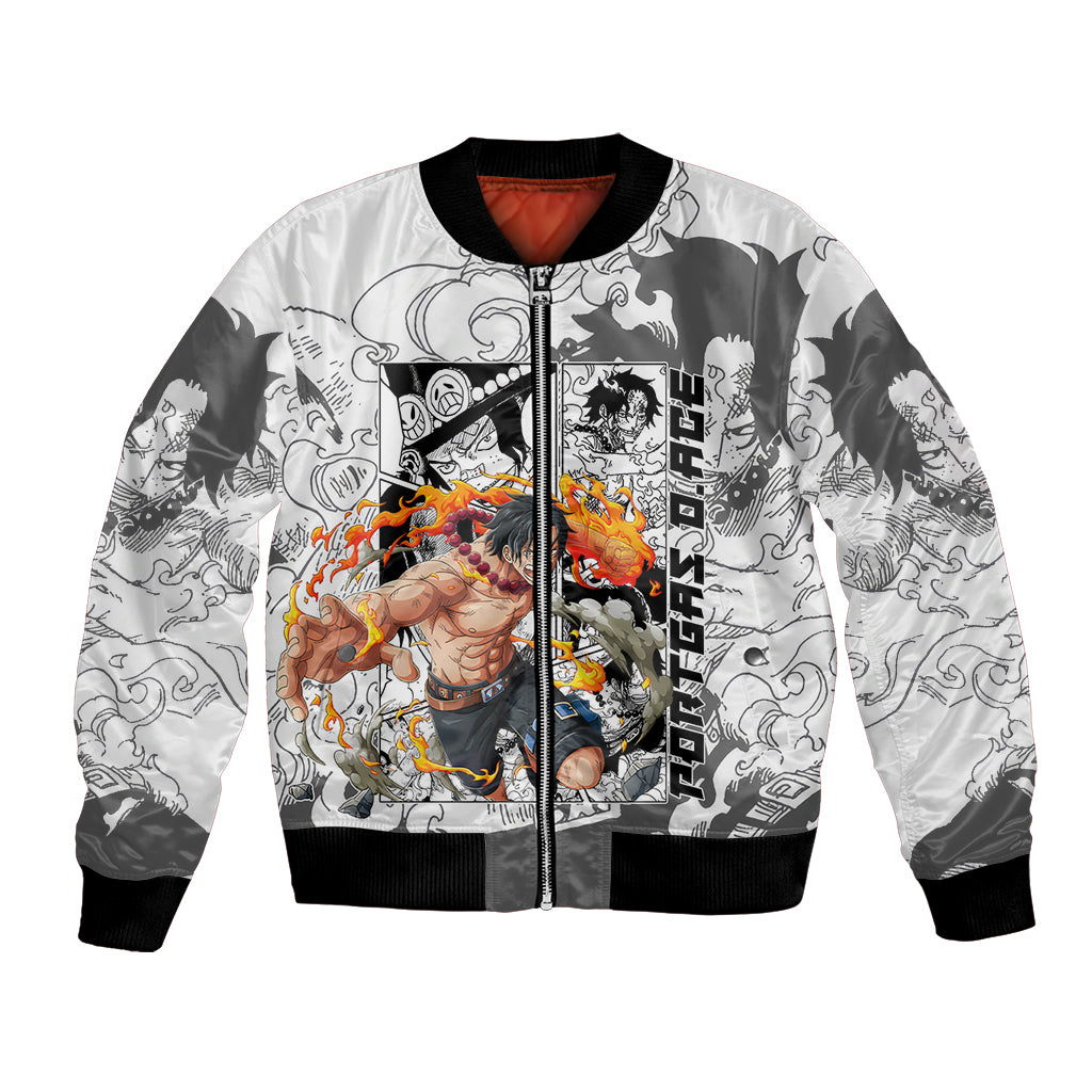 Portgas D.Ace - One Piece Bomber Jacket Anime Mix Manga Style