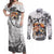 Portgas D.Ace - One Piece Couples Matching Off Shoulder Maxi Dress and Long Sleeve Button Shirt Anime Mix Manga Style