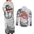 Portgas D.Ace - One Piece Couples Matching Off Shoulder Maxi Dress and Long Sleeve Button Shirt Anime Mix Manga Style