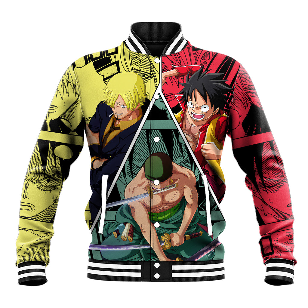 Luffy X Sanji X Zoro - One Piece Baseball Jacket Anime Style