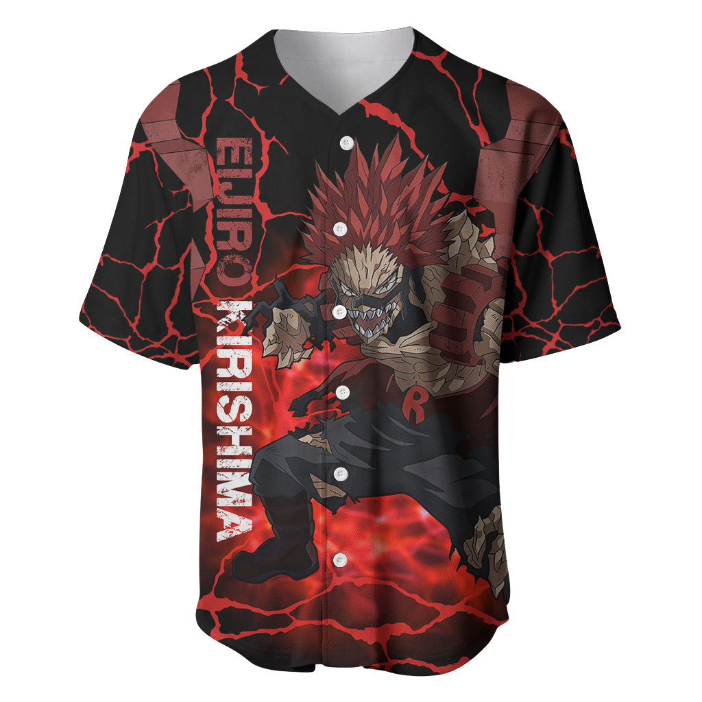 Eijirou Red Riot - My Hero Acacdemia Baseball Jersey Anime Style