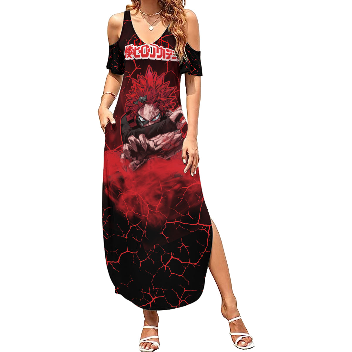 Eijiro Kirishima - My Hero Academia Summer Maxi Dress Anime Style