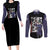 Maki Zenin - Jujusu Kaisen Couples Matching Long Sleeve Bodycon Dress and Long Sleeve Button Shirt Anime Mix Manga Style