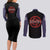 Maki Zenin - Jujusu Kaisen Couples Matching Long Sleeve Bodycon Dress and Long Sleeve Button Shirt Anime Mix Manga Style