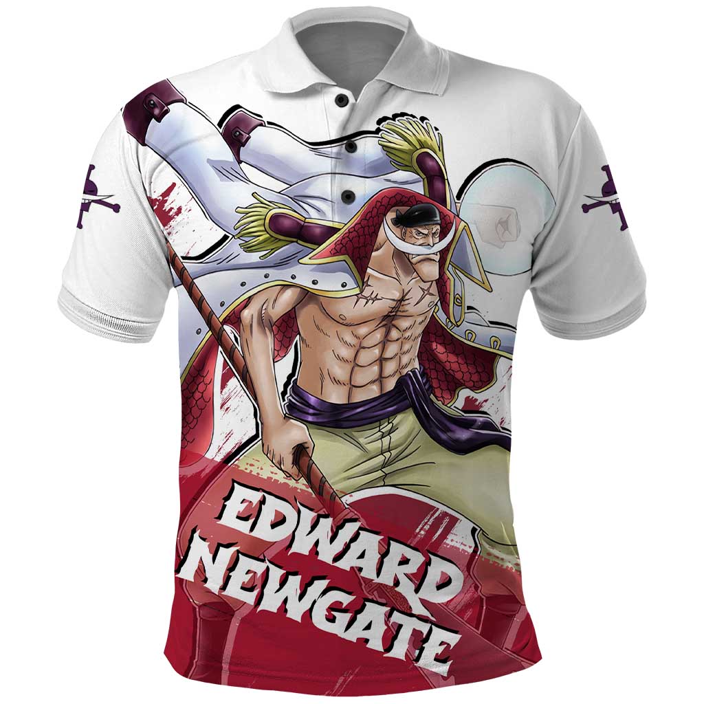 Edward Newgate - One Piece Polo Shirt Anime Style