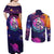 skull-couples-matching-off-shoulder-maxi-dress-and-long-sleeve-button-shirts-i-love-you-in-every-universe-cosmic-abstract-art