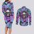 skull-pattern-couples-matching-long-sleeve-bodycon-dress-and-long-sleeve-button-shirts-your-are-not-hard-to-love