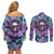 skull-pattern-couples-matching-off-shoulder-short-dress-and-long-sleeve-button-shirts-your-are-not-hard-to-love