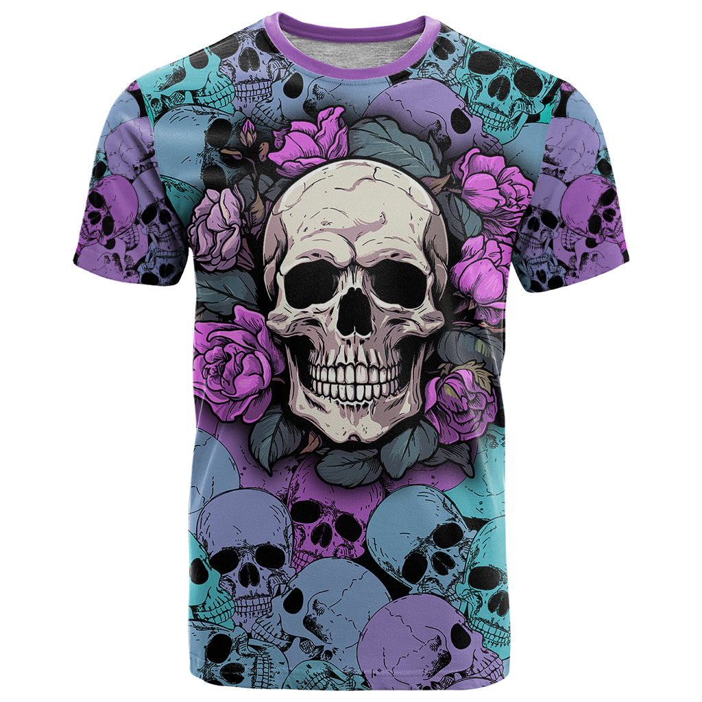 skull-pattern-t-shirt-your-are-not-hard-to-love