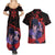 Trippy Sasuke Uchiha Naruto Couples Matching Summer Maxi Dress and Hawaiian Shirt Anime Style