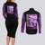 Gojo Satoru Hollow Purple Jujutsu Kaisen Couples Matching Long Sleeve Bodycon Dress and Long Sleeve Button Shirt Anime Style